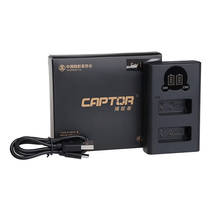 Carregador Duplo Captor LP-E17 USB-C