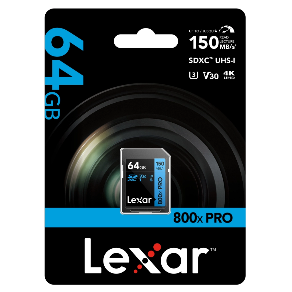 Cartão SD Lexar 64GB SDXC UHS-I 800x PRO