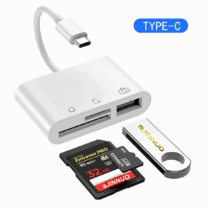Leitor TIPO-C IPHONE para SD Card e TF CARD