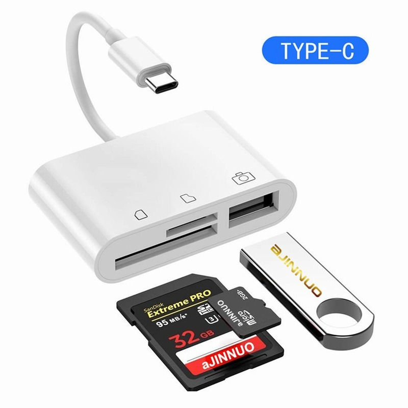 Leitor TIPO-C IPHONE para SD Card e TF CARD