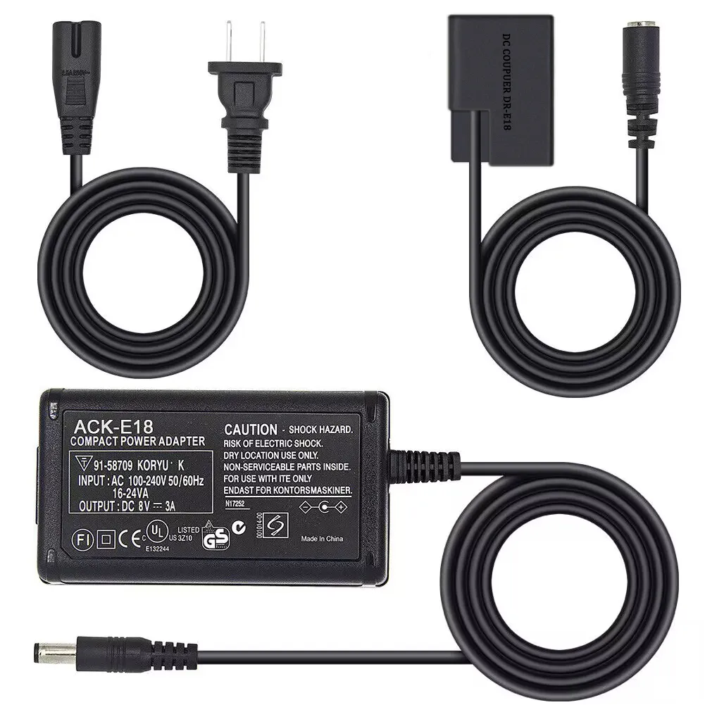Adaptador de Bateria Dummy LP-E17 AC 220v