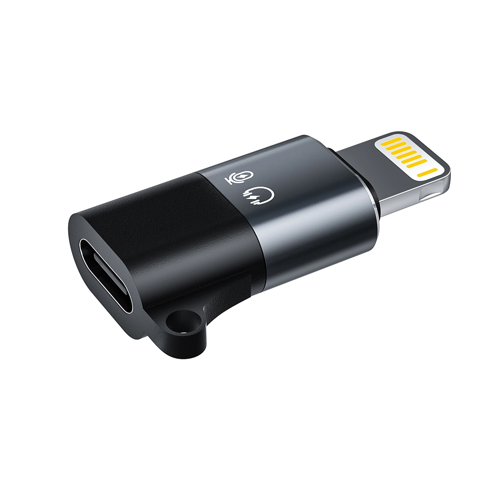 Adaptador Microfone de Áudio Tipo C Para Lightning iPhone