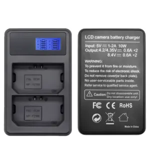 Carregador Duplo USB Para Bateria Sony Np-fz100