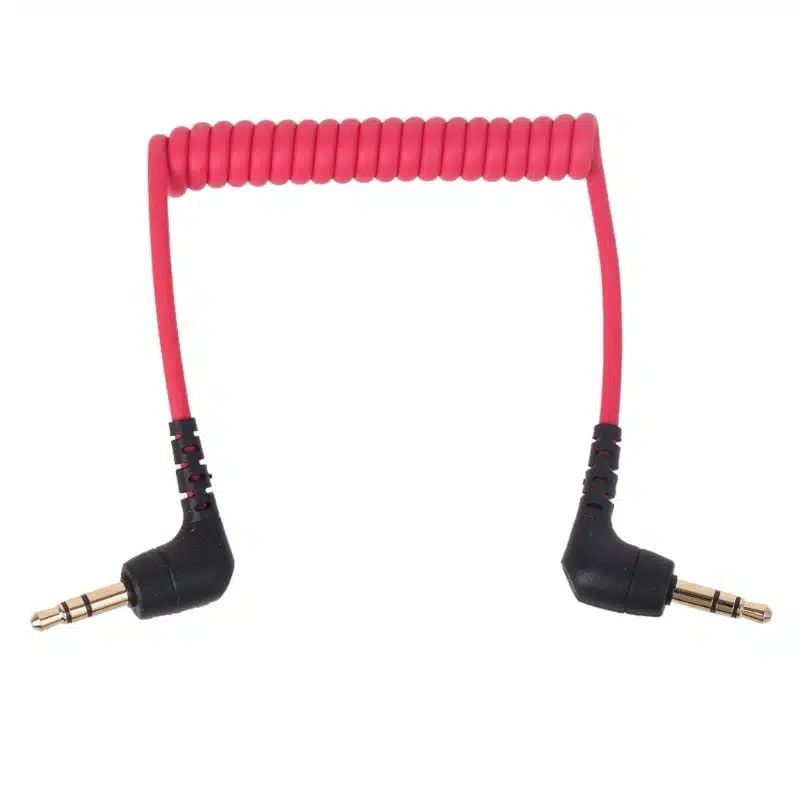 Cabo Espiral TRS 3.5mm para Microfones