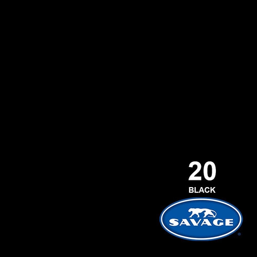 Fundo Papel Black Seamless Savage – 2,72 x 11m – Made USA