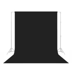 Fundo de Papel Preto Greika - 2,72 x 10m