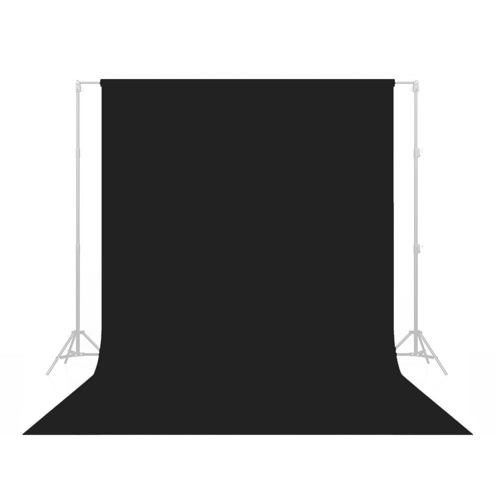 Fundo de Papel Preto Greika - 2,72 x 10m