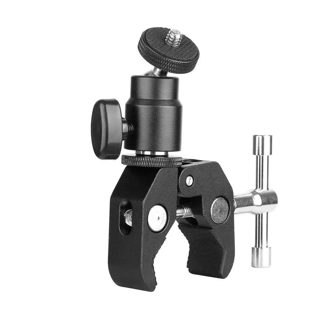 Grampo De Metal Garra Clamp com Ballhead 1/4