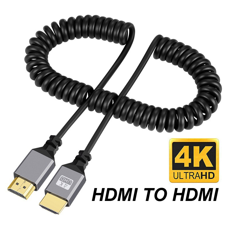 Cabo Flexível Espiral HDMI para HDMI