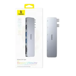 Hub USB-C Baseus UltraJoy 6 em 1 para MacBook