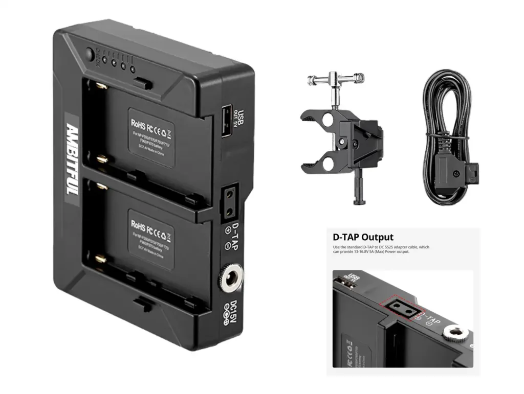 Adaptador de Bateria NP-F970 para V-mount