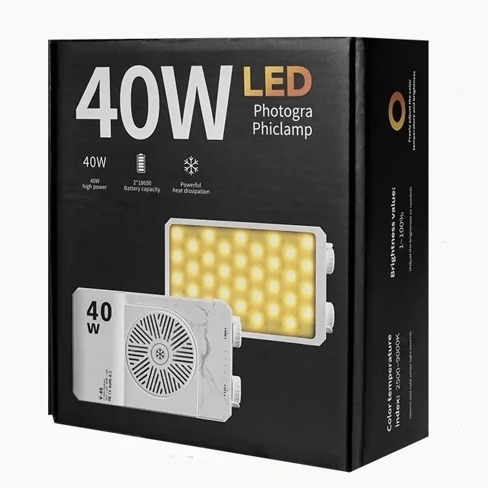 Led Portátil V40 Bi-Color 2500K a 9000K 40W