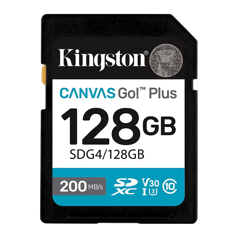 Cartão SD Kingston Canvas Go! Plus 128GB