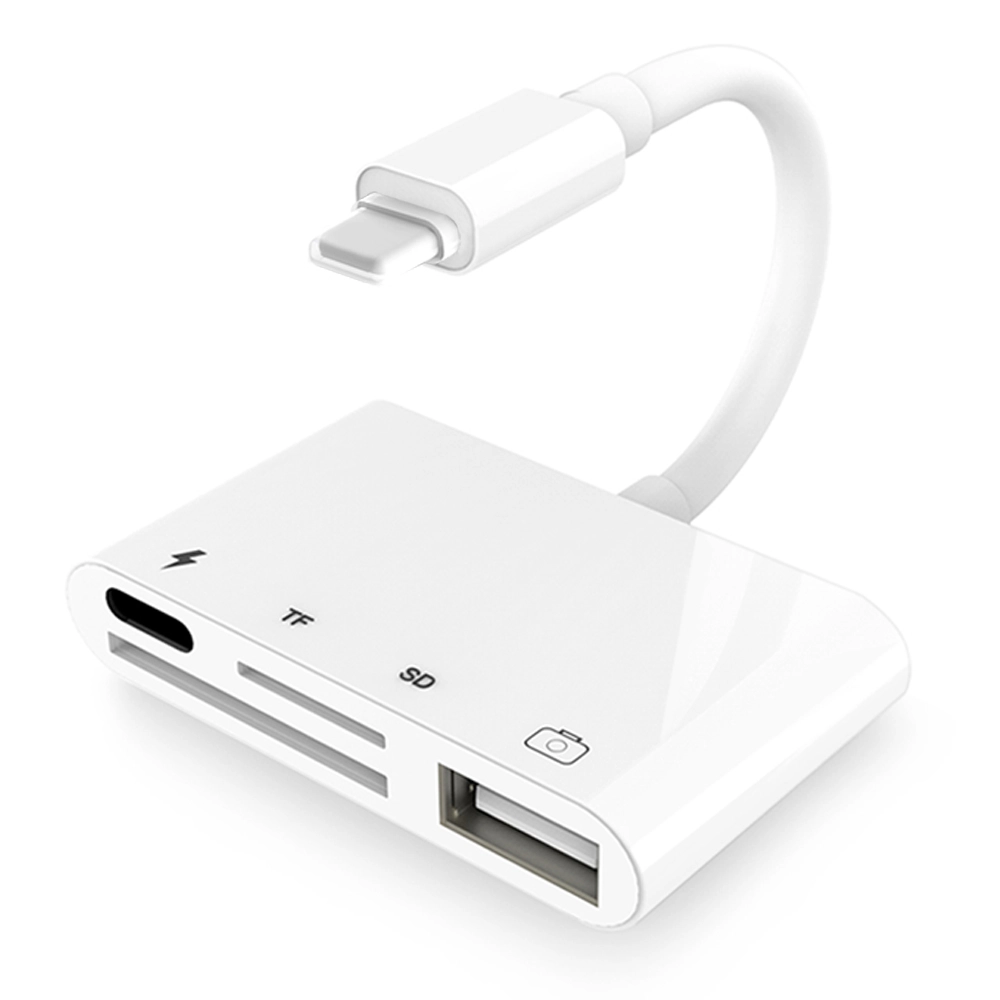 Leitor Lightning Cartão SD, TF e USB 3.0