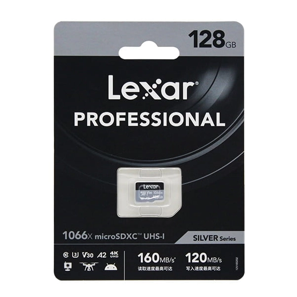 Cartão MicroSD Lexar 1066x 128gb Silver Series