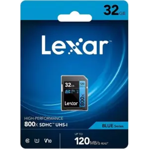 Cartão SD Lexar 32gb x800 150 MB/s