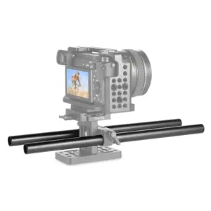 Par de Hastes Longarinas de Alumínio 15mm Rod M12-50cm (Preta)