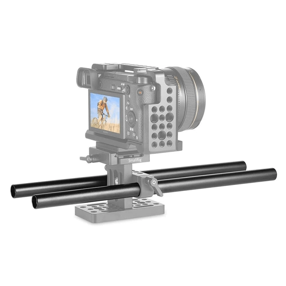 Par de Hastes Longarinas de Alumínio 15mm Rod M12-50cm (Preta)