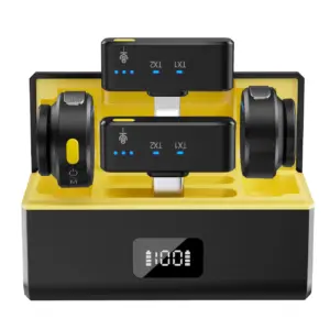 Microfone de Lapela Duplo Sem Fio YESSKO