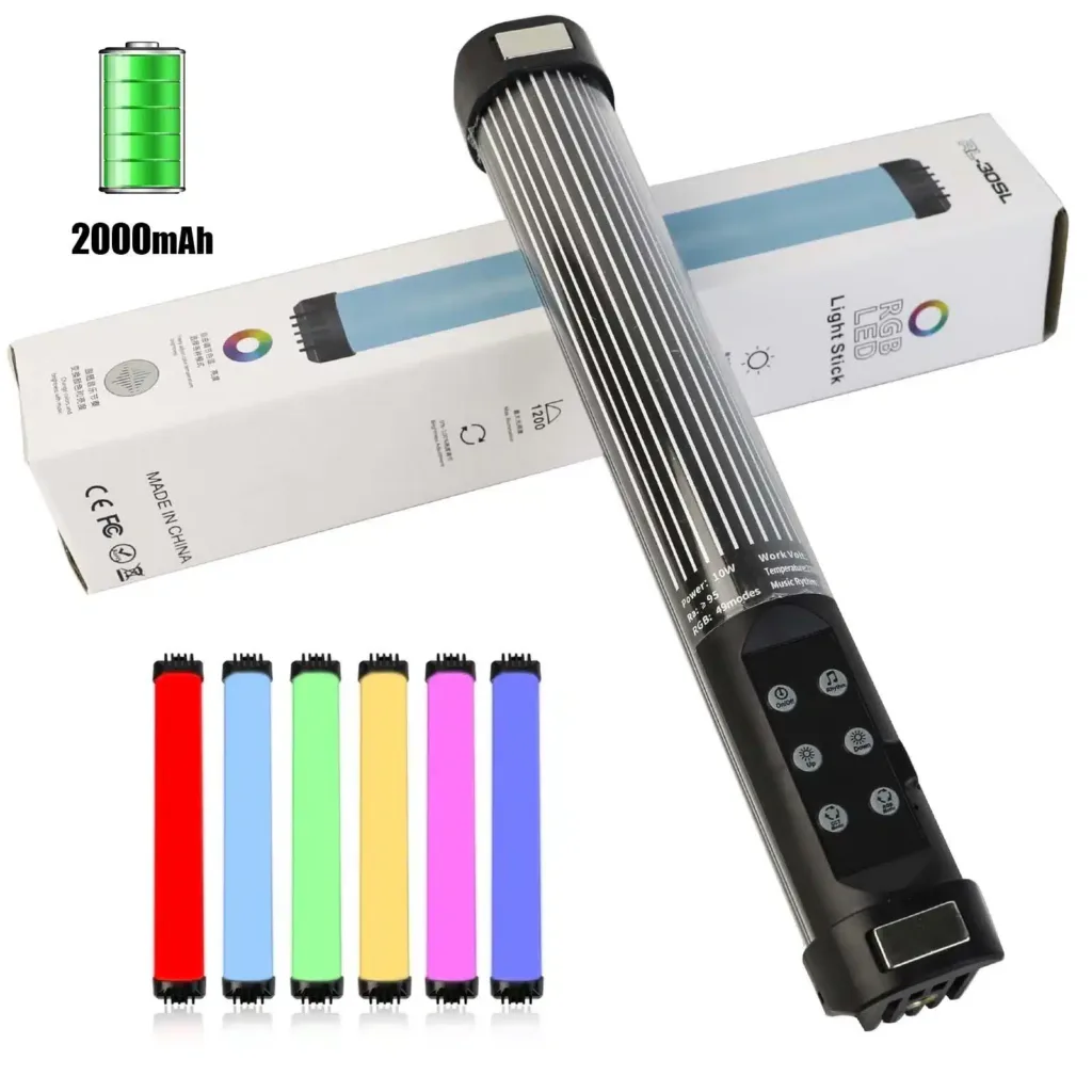 Mini Bastão de LED RGB de 30cm