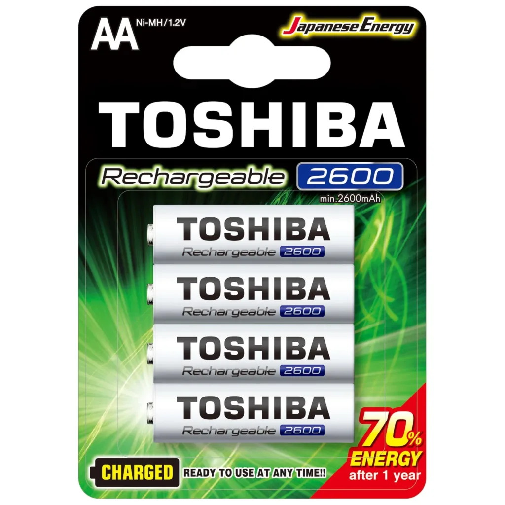 Pilha Recarregável Toshiba AA 2600mAh