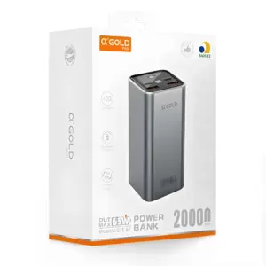 Power Bank AGold Turbo Ultra Rápido 65W – 20.000mAh