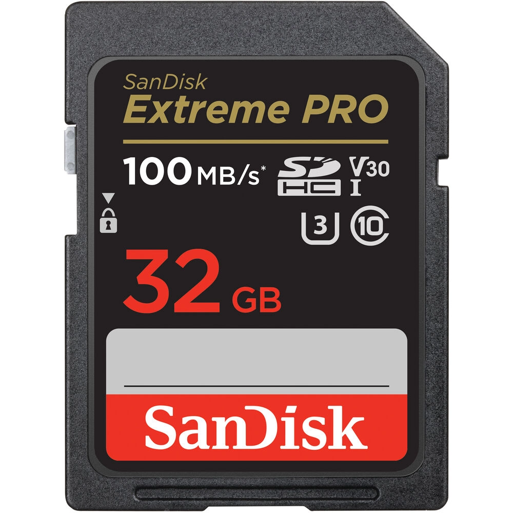 Cartão SD Sandisk 32 GB EXTREME PRO 100mb/s