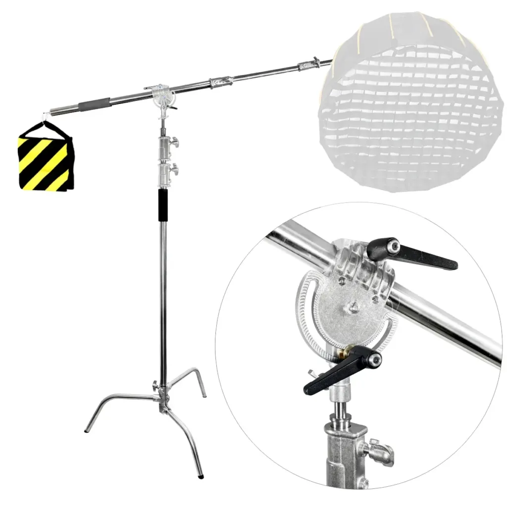 Tripé Girafa Century Aço Inox 3,30m 30kg