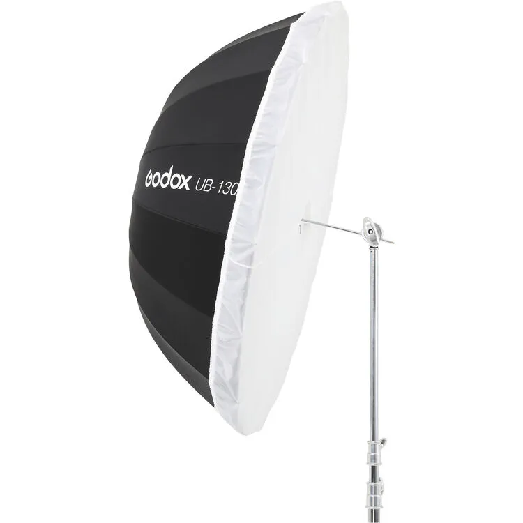 Sombrinha Parabólica Prateada Godox UB-130S com Difusor
