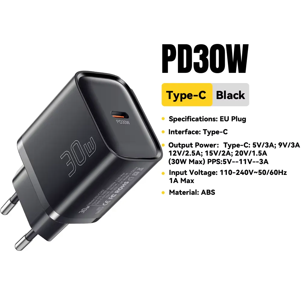 Fonte Carregador Essager PD 30W USB-C Power Delivery_1