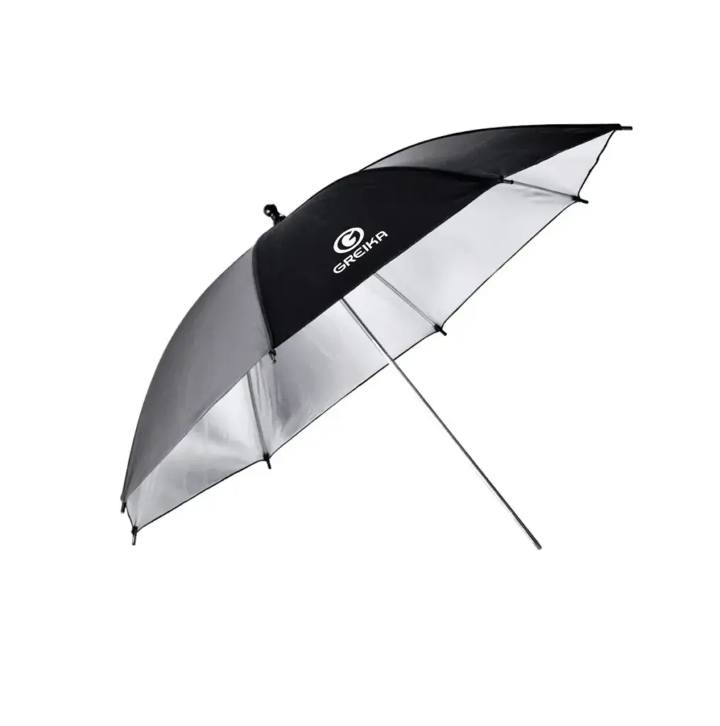 Sombrinha Refletora Greika BS40 Preta/Prata 101 cm