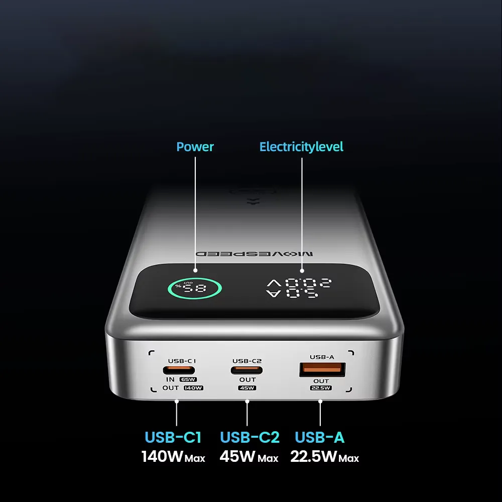 PowerBank MOVESPEED M25 Pro 140W 25.000mAh