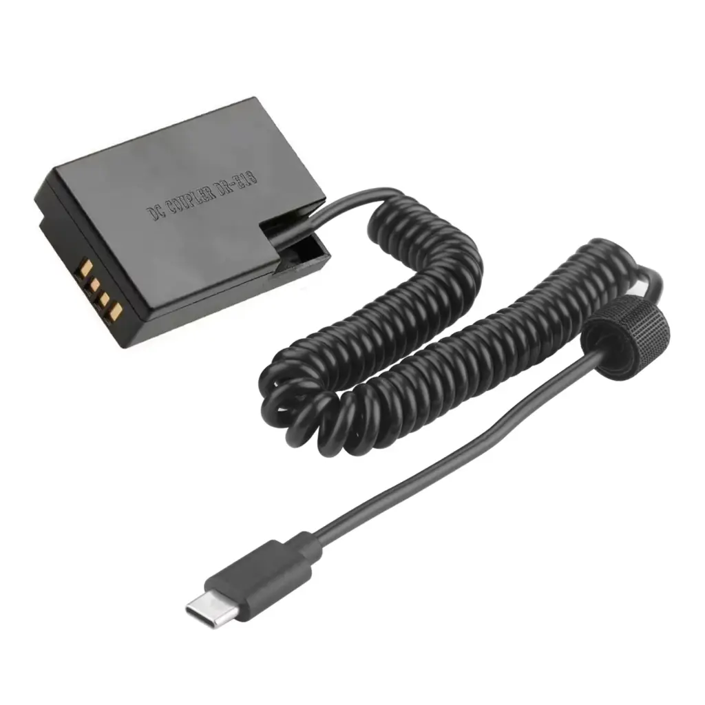 Adaptador Dummy para Bateria Canon LP-E17 USB-C PD