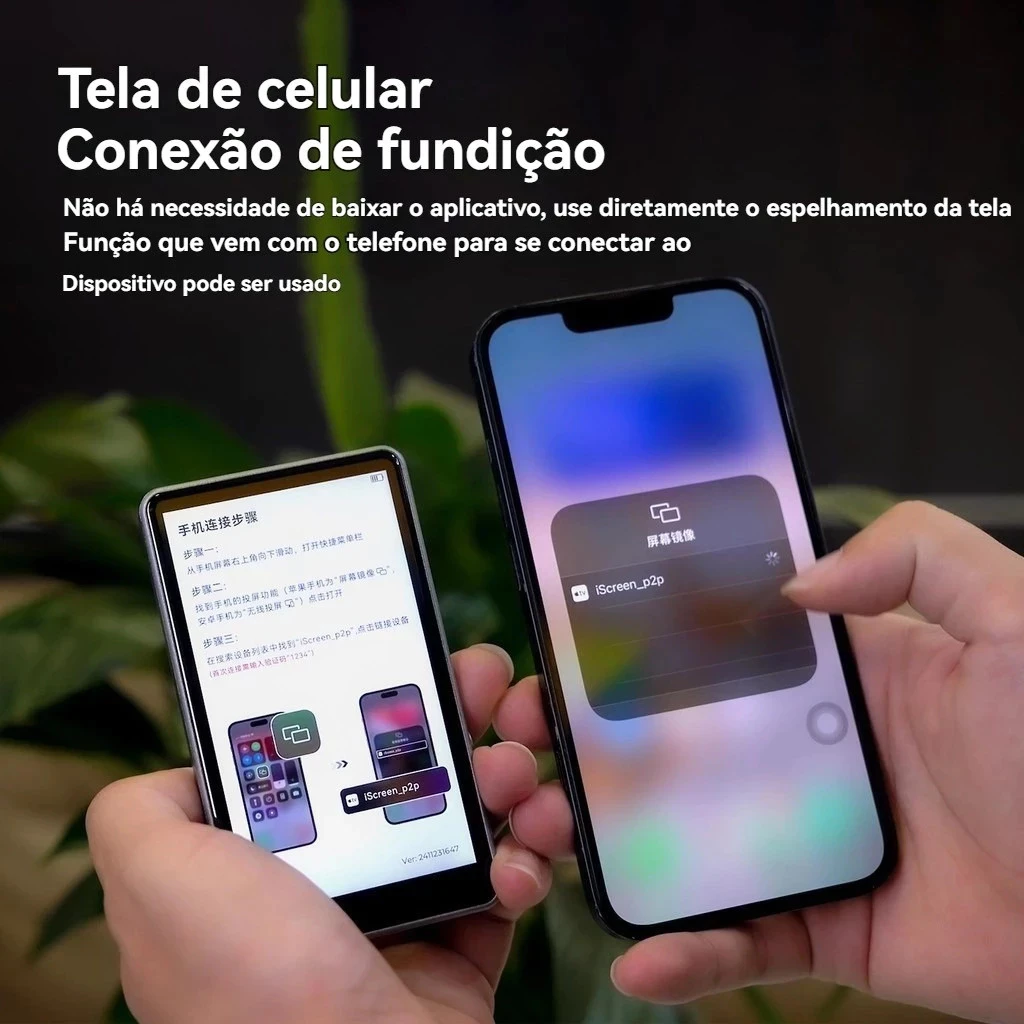 Monitor Tela de Selfie para Smartphone 4” com Espelhamento_2 Monitor Tela de Selfie para Smartphone 4 com Espelhamento 2