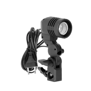 Soquete E27 Articulado com Suporte para Sombrinha