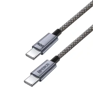 Cabo Hrebos CB 386C 240W Pro Cable Type C para Type C 1 Metro 2