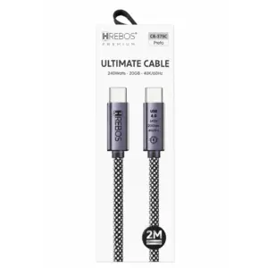 Cabo Hrebos Premium Ultimate Cable CB-375C 240W USB 4.0
