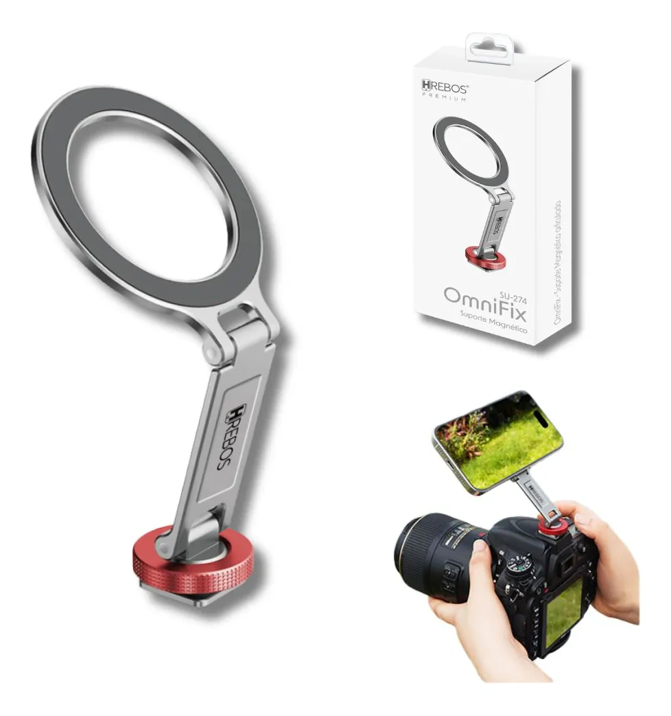 Suporte Magnético para Celular OmniFix Hrebos SU-274_4 Suporte Magnetico para Celular OmniFix Hrebos SU 274 4