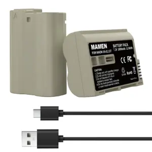 Bateria Mamen EN-EL15 USB-C para Câmeras Nikon