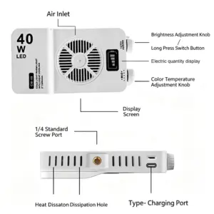 Mini LED 40W Branco com display 4