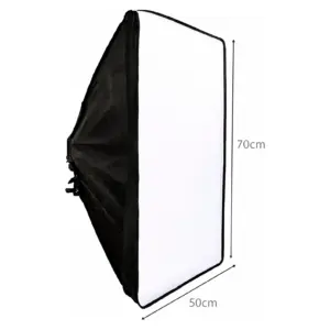 Softbox 50x70 com lapada e tripe 1