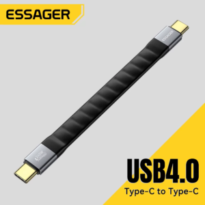 Cabo para SSD ESSAGER USB 4.0 USB C 40Gbps 240W