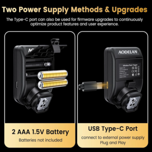 Radio Flash Trigger AODELAN E7G para Flash Godox Sistema X 2