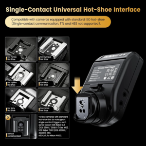 Radio Flash Trigger AODELAN E7G para Flash Godox Sistema X 4