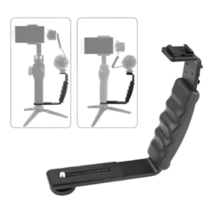 Handle Lateral para Gimbal com Encaixe para LED e Acessórios