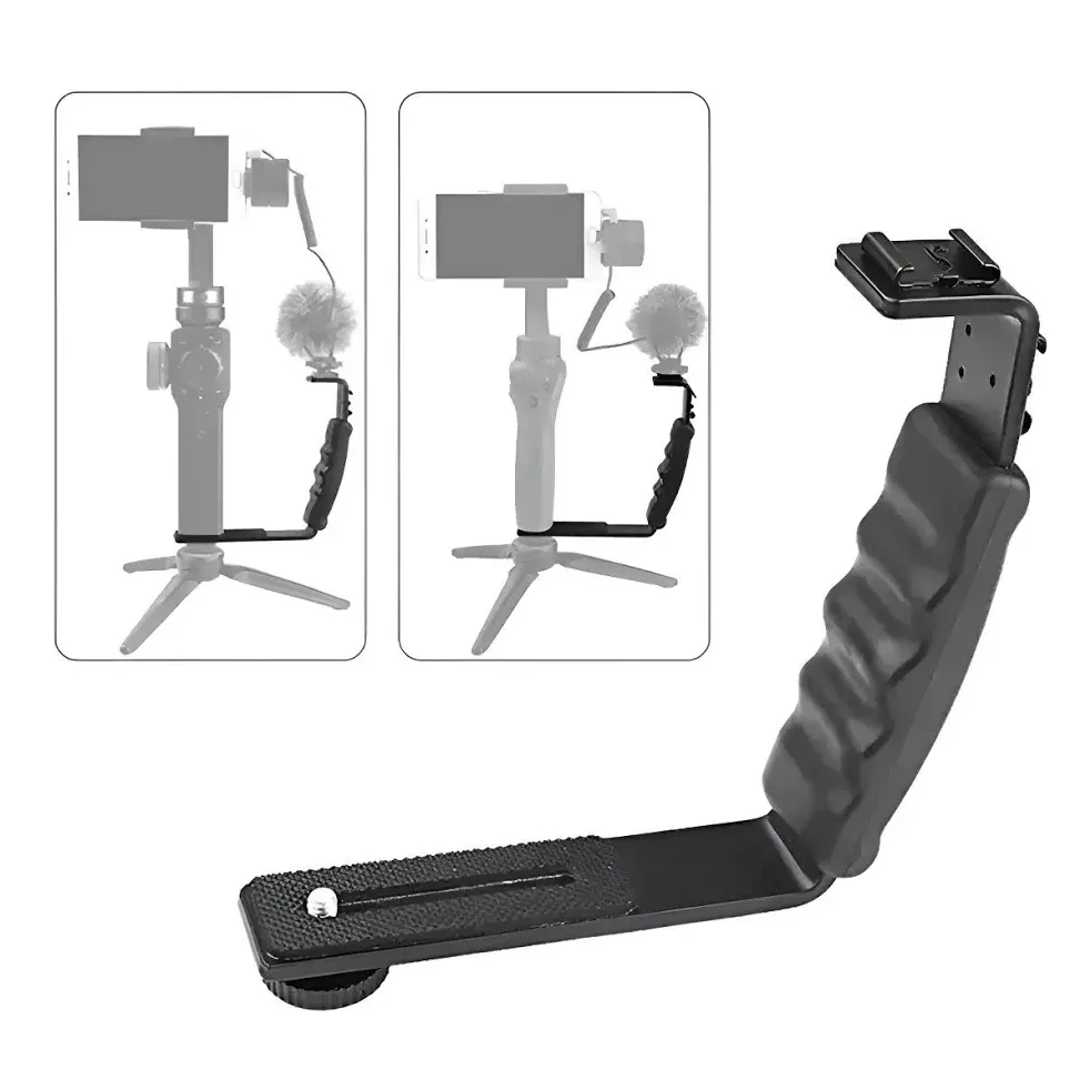 Handle Lateral para Gimbal com Encaixe para LED e Acessórios_5 Handle Lateral para Gimbal com Encaixe para LED e Acessorios 5